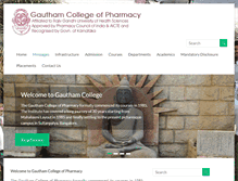 Tablet Screenshot of gauthamcollege.org